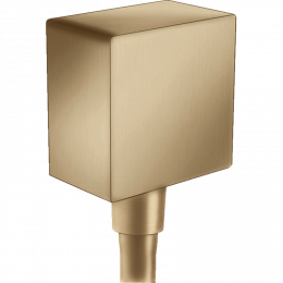 Шланговое подсоединение Hansgrohe Fixfit Square 26455140, бронза матовый