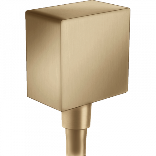 Шланговое подсоединение Hansgrohe Fixfit Square 26455140, бронза матовый