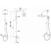 Душевая система со смесителем Bravat Arden F6351385CP-A1-RUS