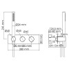 Комплект для ванны WasserKRAFT A16160 Thermo черный