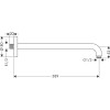 Кронштейн для верхнего душа Hansgrohe 27413140 бронза