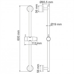 WasserKRAFT A122 Стойка для душа