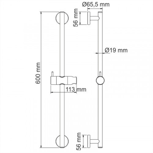 WasserKRAFT A122 Стойка для душа
