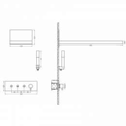 Душевая система встраиваемая Boheme Fusion 130-MW белый матовый