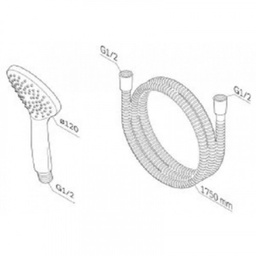 Душевой гарнитур Am.Pm Gem F0119000 хром