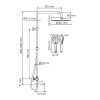 Душевая система WasserKRAFT A288.160.078.BM Thermo черный
