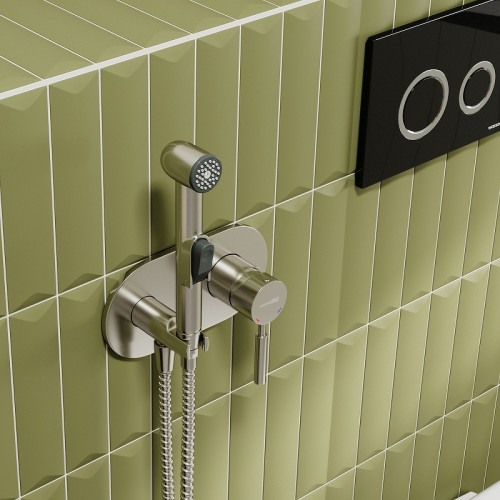 Гигиенический душ со смесителем WasserKRAFT Wern 4238 никель