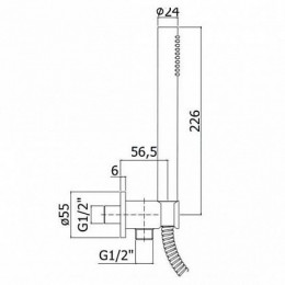 Душевой гарнитур Paffoni Tondo золото ZDUP094HG (244080)