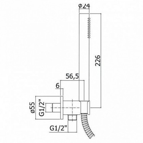 Душевой гарнитур Paffoni Tondo золото ZDUP094HG (244080)