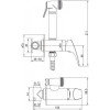 Смеситель с гигиеническим душем Aquanet Atletic AF310-52C хром