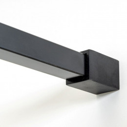 Душевая перегородка DTO LB 100 Black стекло с узором/черный