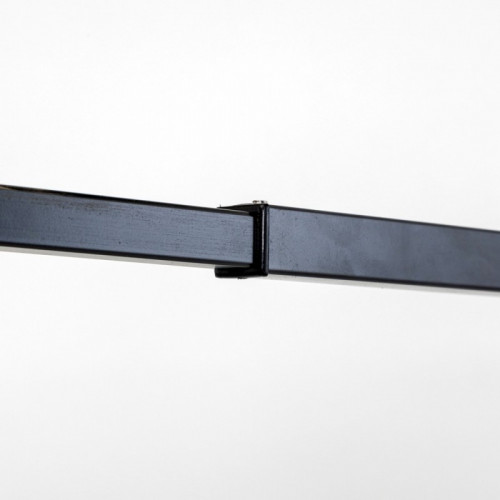 Душевая перегородка DTO LB 100 Black стекло с узором/черный