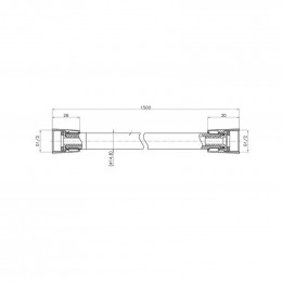 Душевой шланг Bravat P72120BW-ENG