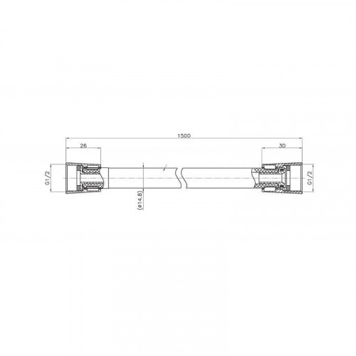 Душевой шланг Bravat P72120BW-ENG