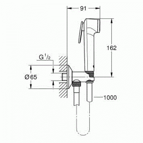 Гигиенический душ Grohe Tempesta-F Trigger Spray 26358000