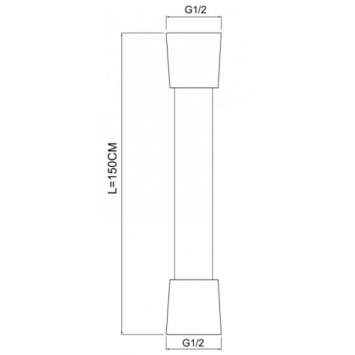 Шланг для душа Aquanet AF000-05C 246851 хром