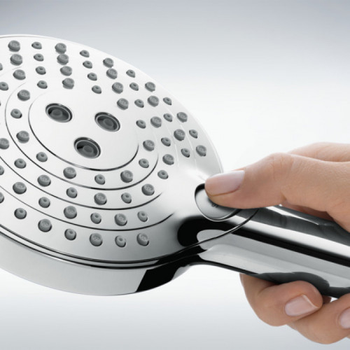 Душевой гарнитур Hansgrohe Raindance Select S 27667000 120 3j PowderRain 90 см хром