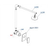 Комплект для душа WasserKRAFT A55180 золото