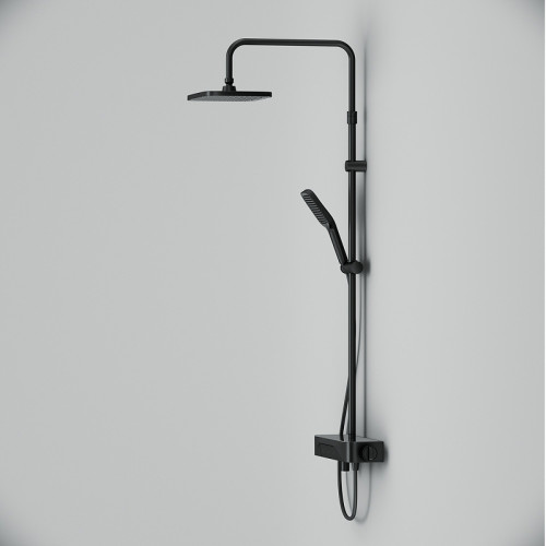 Душевая система Am.Pm Func F078F322 с термостатом черный матовый