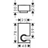 Держатель душа Hansgrohe Porter E 28387140, бронза матовый