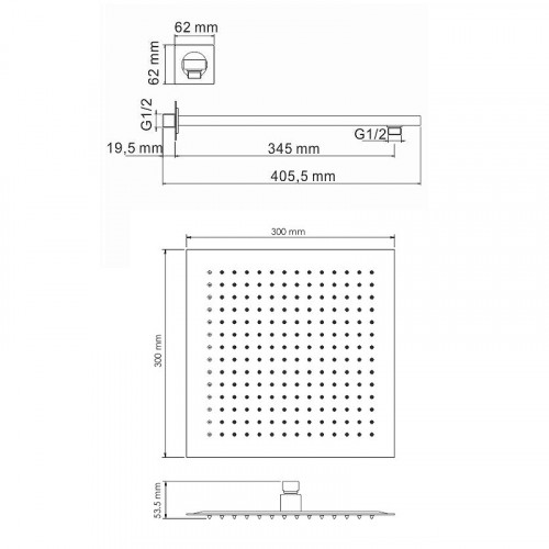 Душевая система WasserKRAFT A16162 черный
