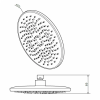 Верхний душ Am.Pm Gem F0590022 черный матовый