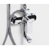 A16601 Душевая система со смесителем WasserKRAFT для ванны, 85/120 x 53,5 см