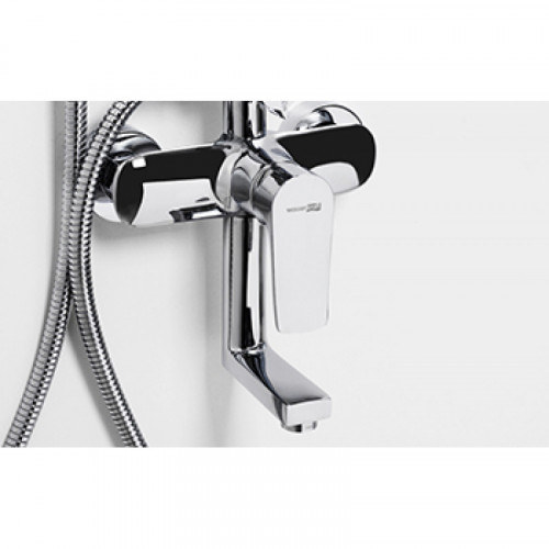 A16601 Душевая система со смесителем WasserKRAFT для ванны, 85/120 x 53,5 см