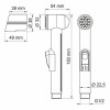 Комплект для биде WasserKRAFT А85056 белый