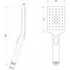 Душевая лейка Lemark LM8123BL черный