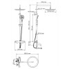 Душевой комплект со смесителем WasserKRAFT A28801 9063216