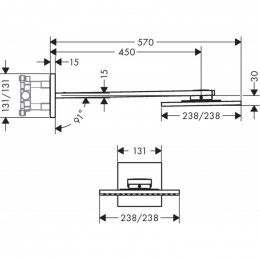 Верхний душ Hansgrohe Axor ShowerSolutions 35310000 хром