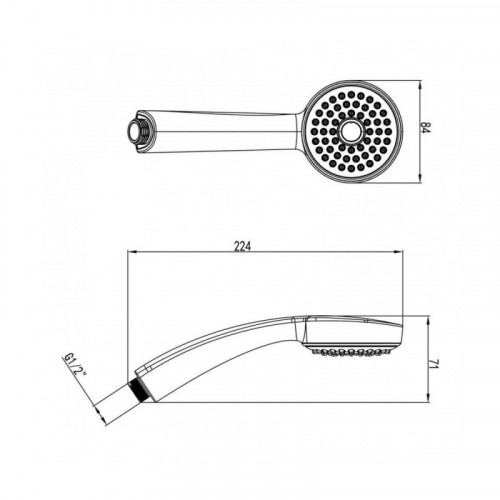 Лейка душевая Lemark LM8010C