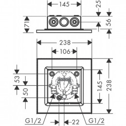 Верхний душ Hansgrohe Axor ShowerSolutions 35313000 хром