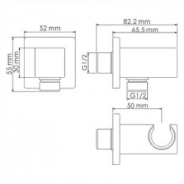 Комплект для биде WasserKRAFT А55094 золото
