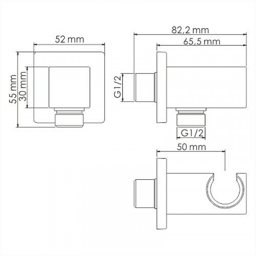 Комплект для биде WasserKRAFT А55094 золото