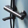 Душевая система Am.Pm X-Joy F0785A522 с термостатом черный матовый