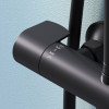 Душевая система Am.Pm X-Joy F0785A522 с термостатом черный матовый