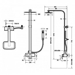 Душевой гарнитур Bravat Phillis F956101C-A-ENG