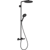 Душевая система Hansgrohe Raindance Select S 240 PowderRain 1jet Showerpipe 27633670, черный матовый
