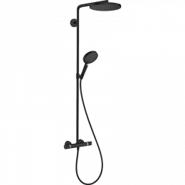 Душевая система Hansgrohe Raindance Select S 240 PowderRain 1jet Showerpipe 27633670, черный матовый