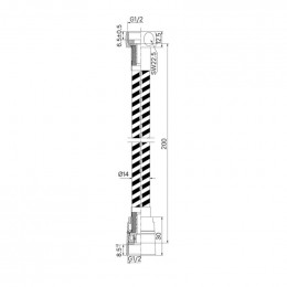 Шланг для душа, графитовый матовый, силиконовый, 2,0м, Optima Home, IDDIS (OPH20GLi19)