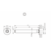 Кронштейн для верхнего душа Bravat Built-in хром P7436C-RUS
