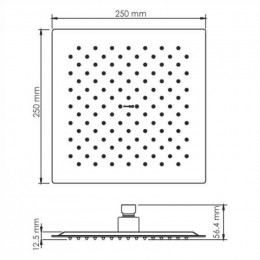 Верхний душ WasserKRAFT A255 черный