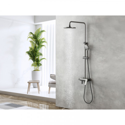 Душевая система Lemark Bronx LM3762GM графит