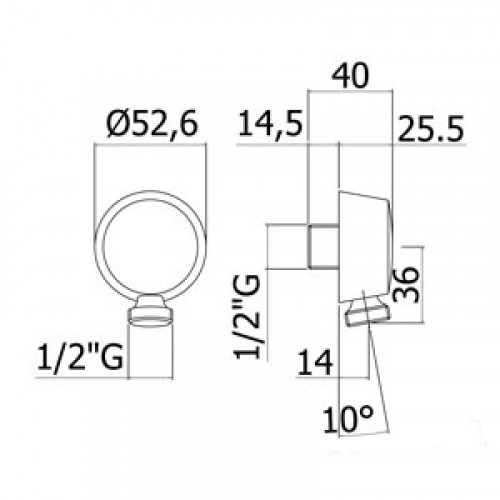 Шланговое подключение Paffoni Lusso ZACC130HG (255963)