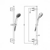 Душевой гарнитур Iddis Bild BIL3F65i16, хром