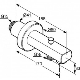 Встраиваемая душевая система Kludi Bozz 386310576 хром