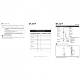 Душевая стойка Bravat Arc D224K-ENG черная