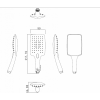 Ручной душ 3-режимный Bravat Square P70143CP-RUS